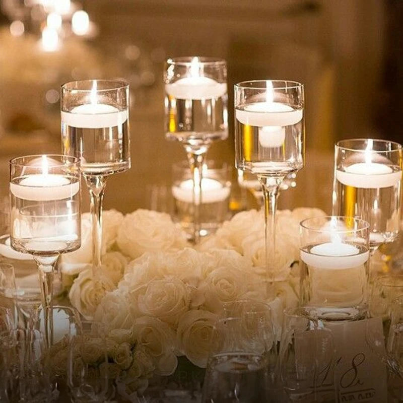 Portable Glass Tea Light Candle Holders