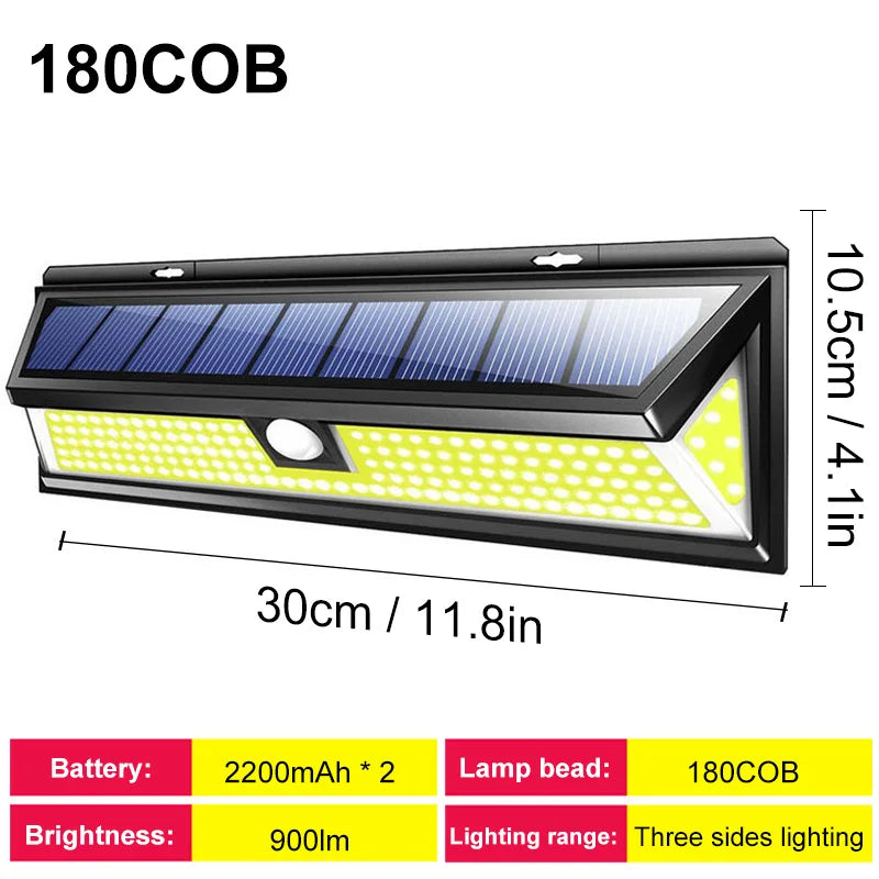 118LED Lights Outdoor Solar Lamp Motion Sensor
