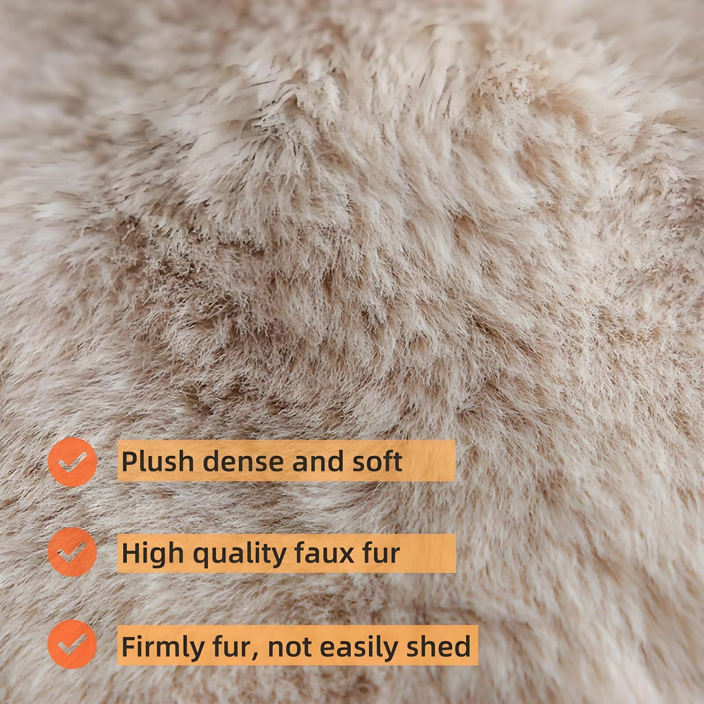 Cloud-Like Faux Fur Pillow Covers (Set of 2)