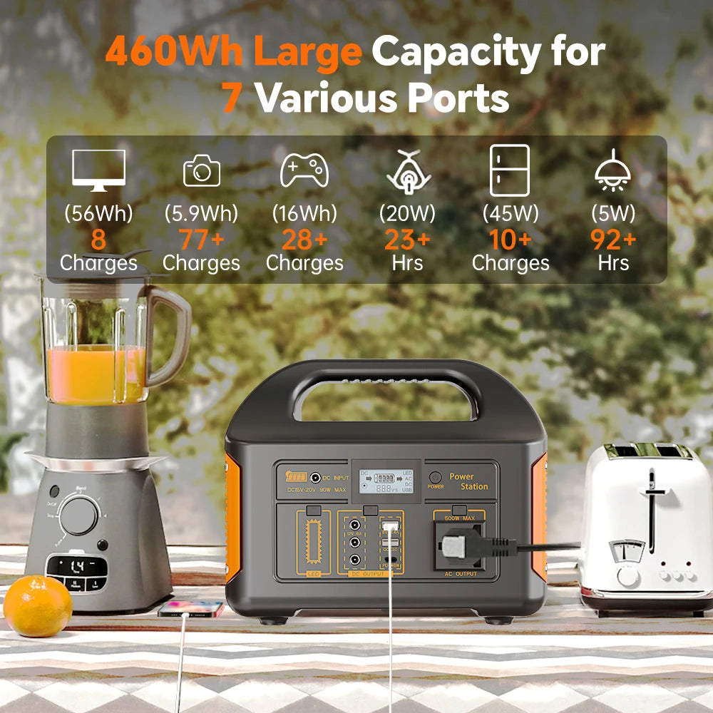 Portable Solar Generator for Home Camping Emergency Power