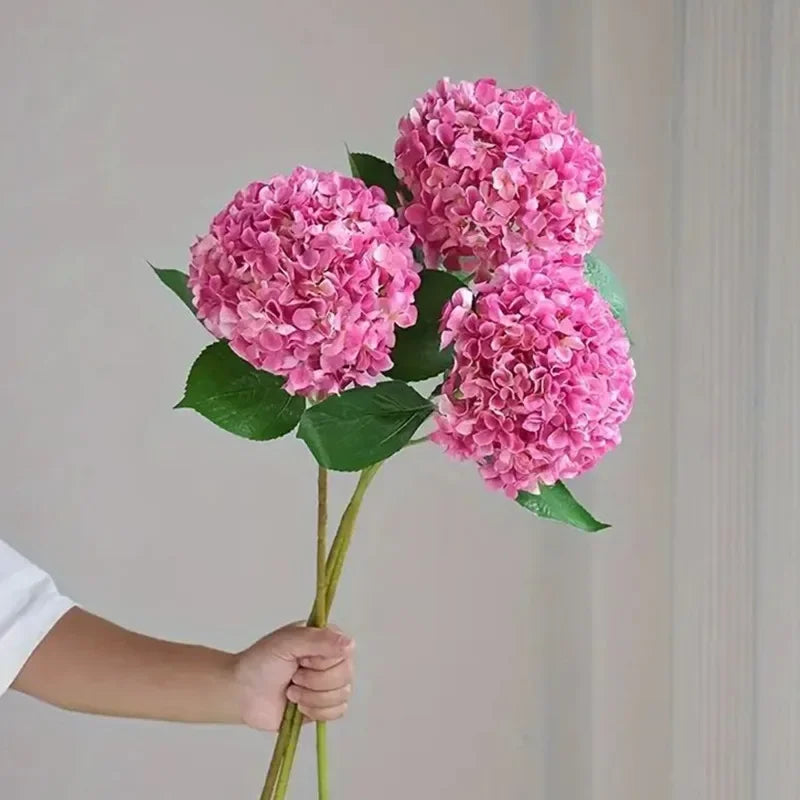 Artificial Real Touch Hydrangea Faux Flowers Bouquet
