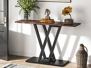 43-Inch Console Table for Entryway, Living Room