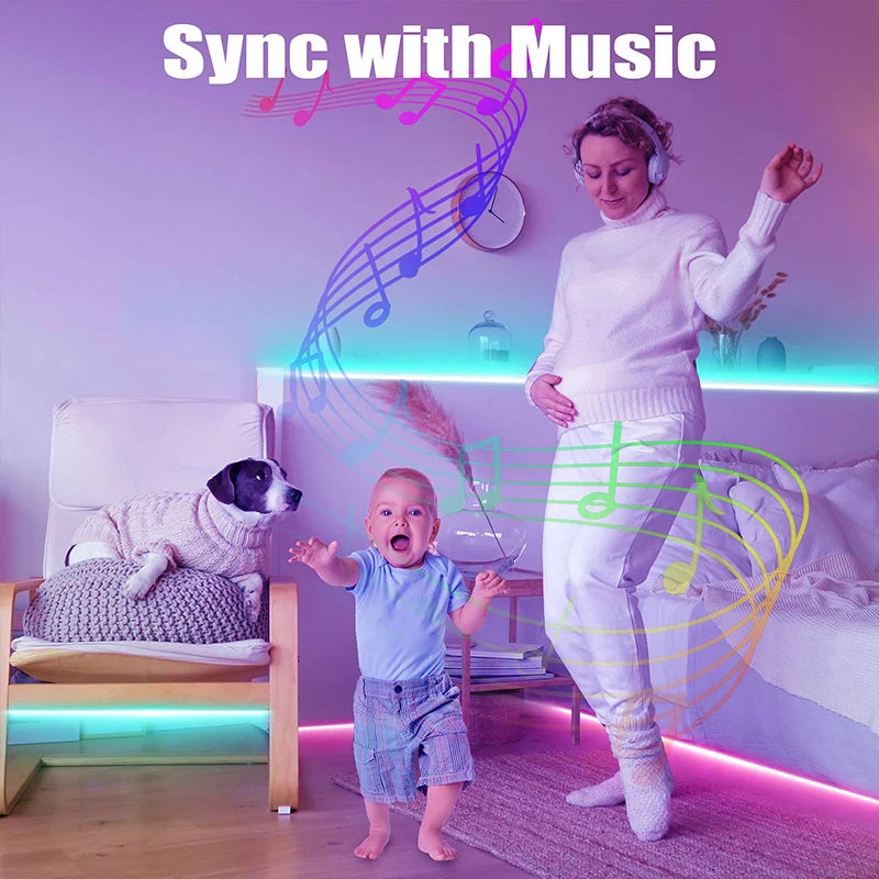 LED Strip Lights RGB 5050 Bluetooth APP Control