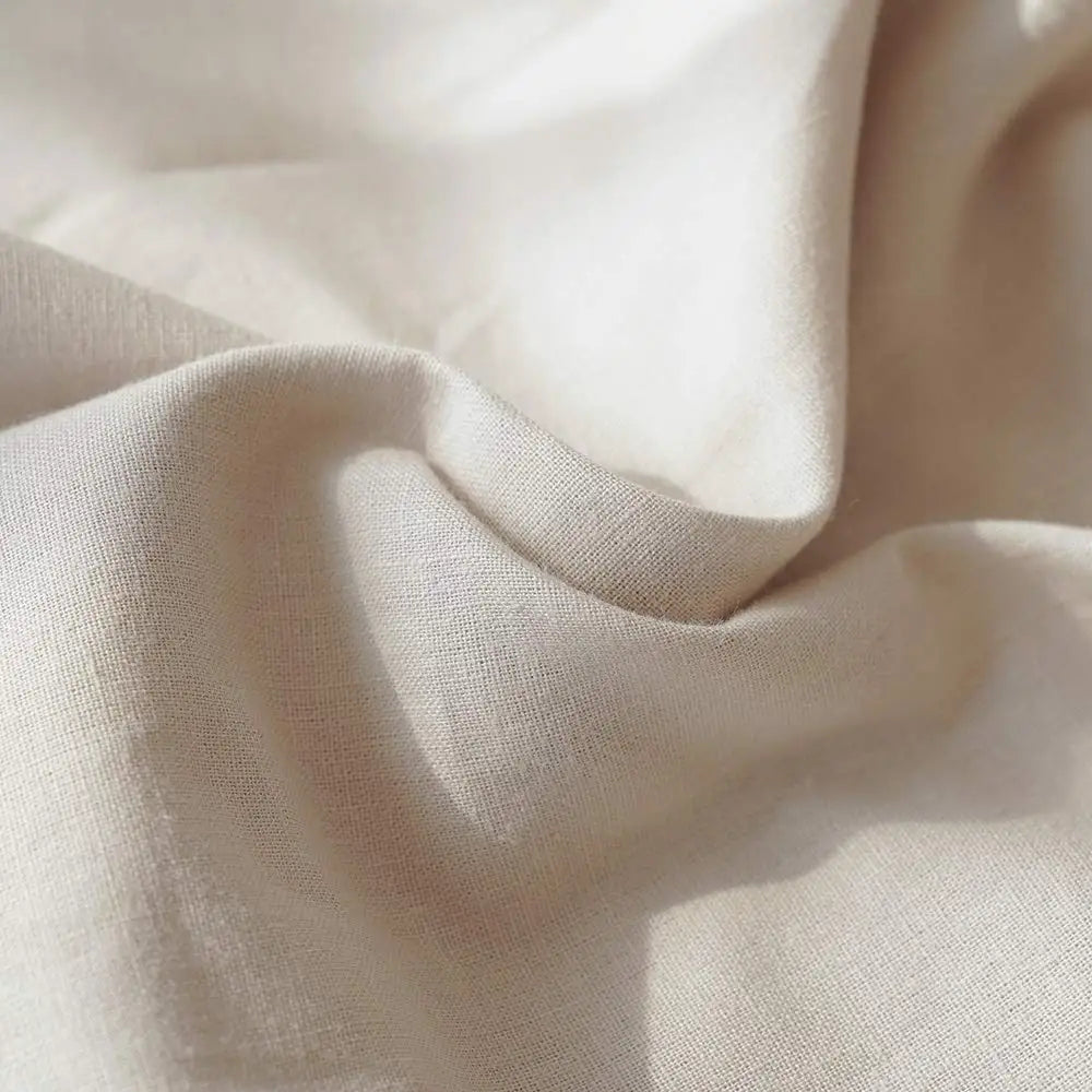 Simple&Opulence Linen Fitted Sheet (1 Piece) Flax Cotton