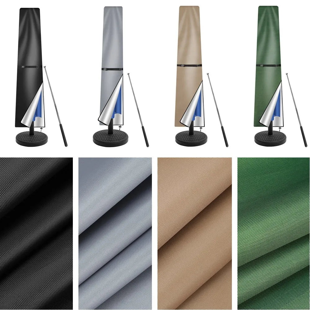 Straight Waterproof Parasol Protective Cover Zip Weatherproof