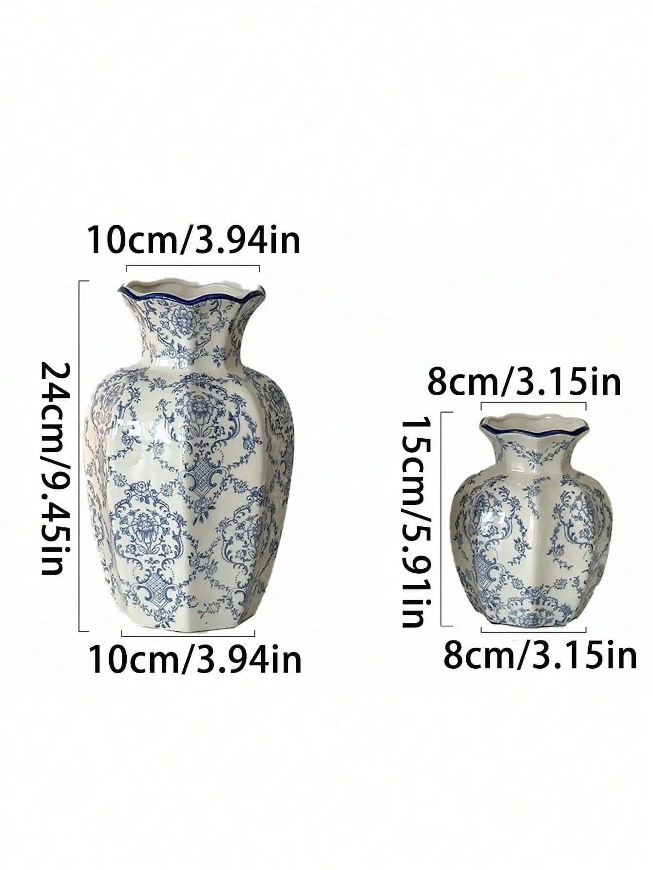 1 Pc Porcelain Retro Flower Vase