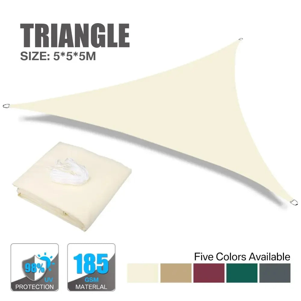 Waterproof Sun Shelter Sunshade Sail Cover Protection