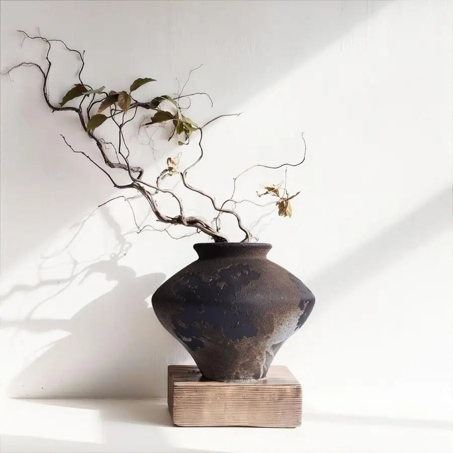 Rustic Pottery Vase for Centerpiece