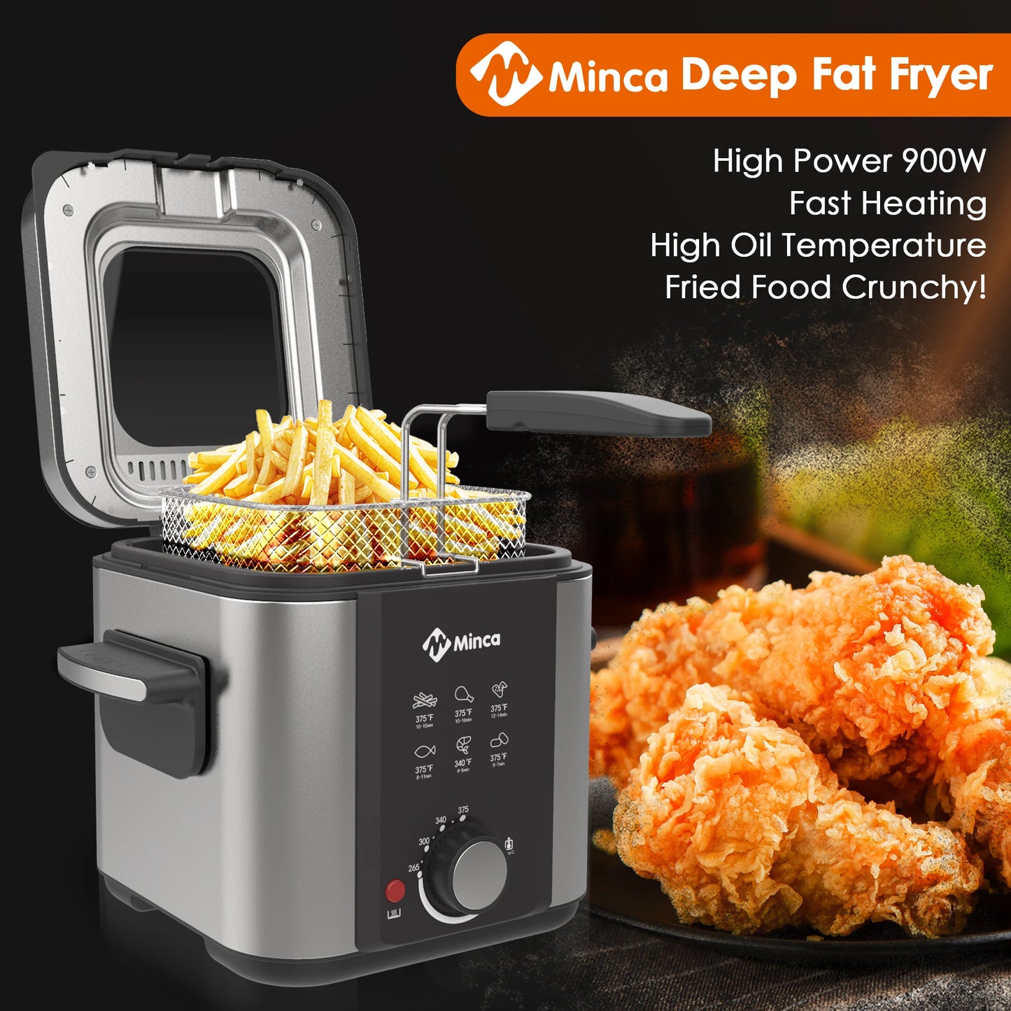 1.5L Electric Deep Fryer with Viewing Window