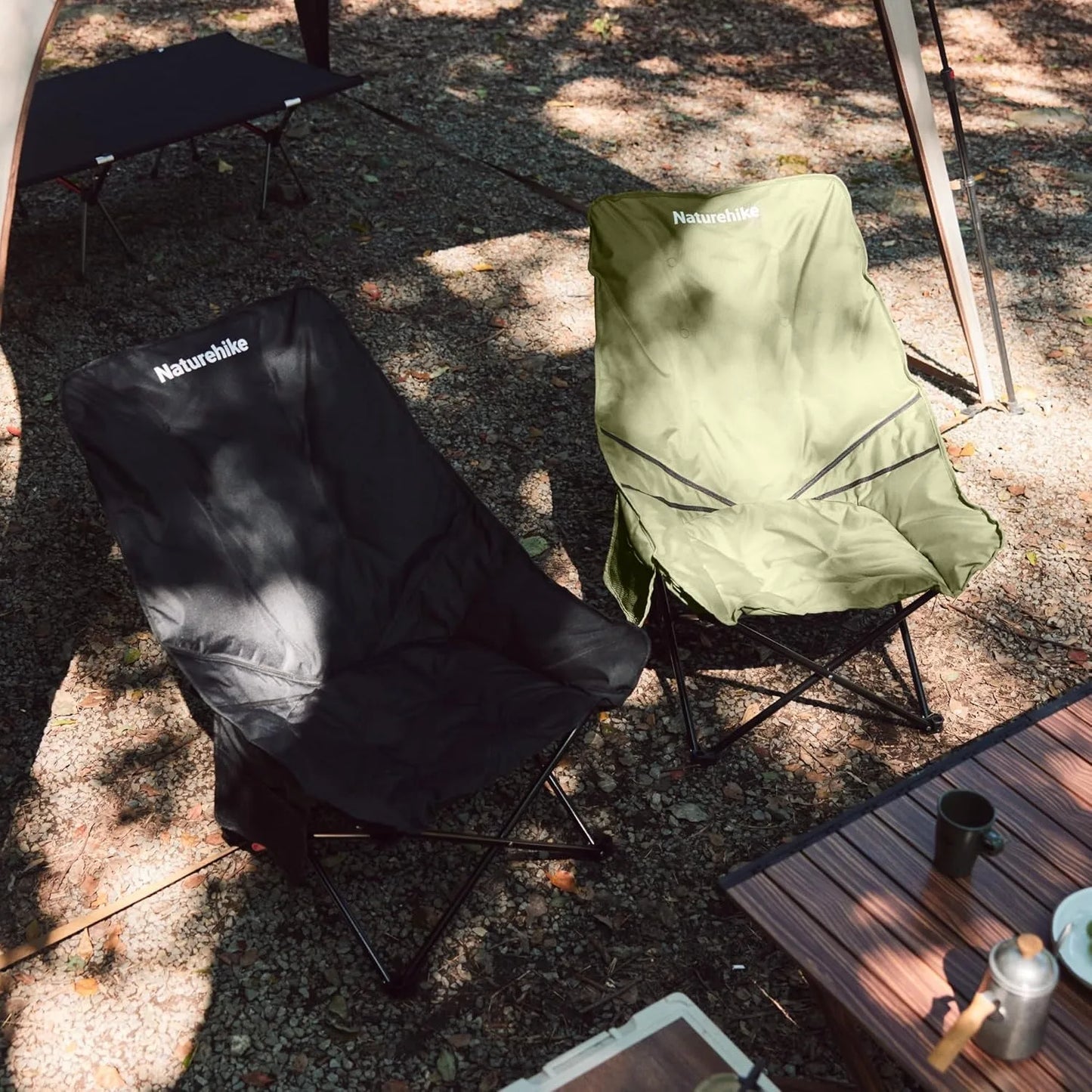 2-Position Adjustable Portable Folding Camping Chair