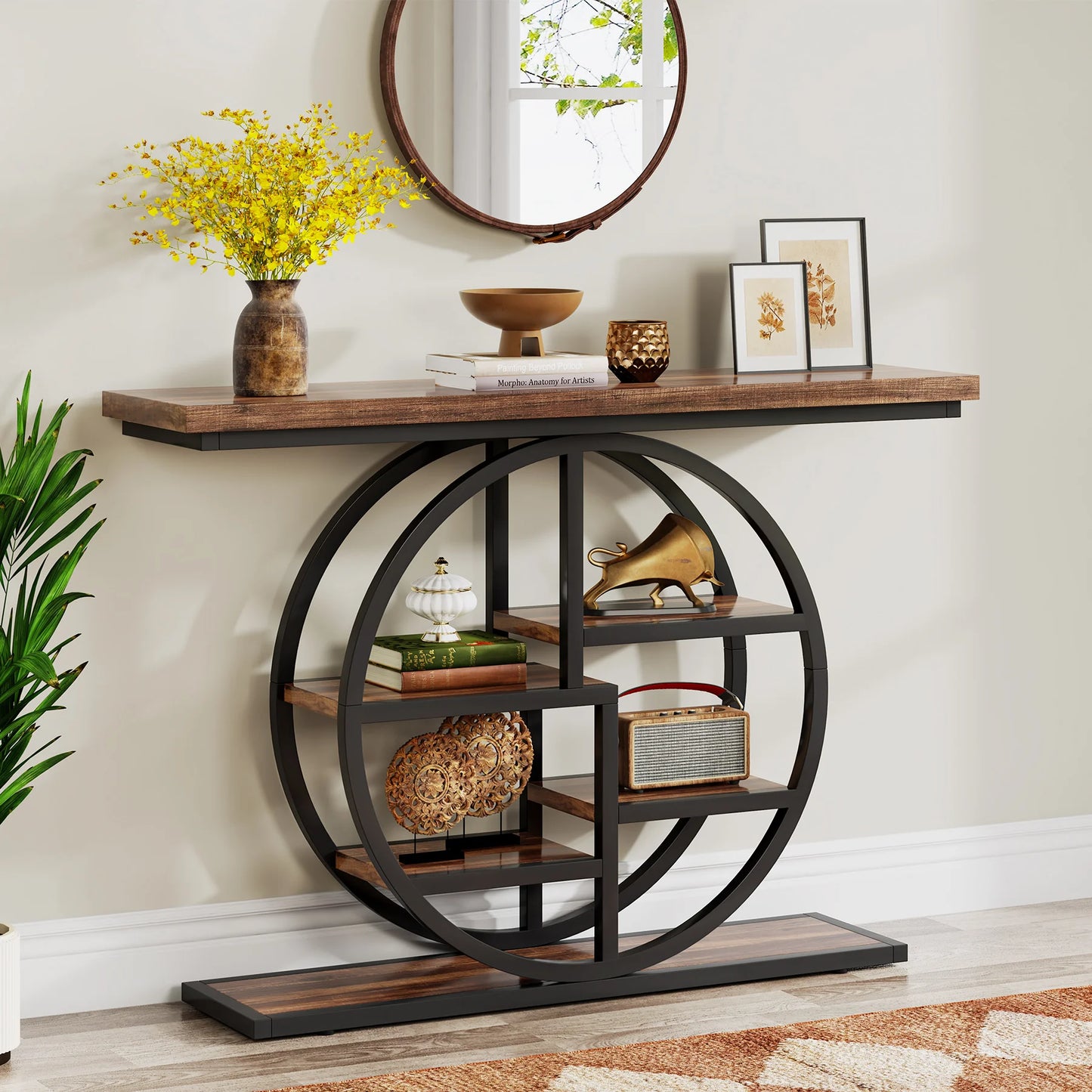 4-Tier Entryway, Narrow Hallway, Sofa Console Table