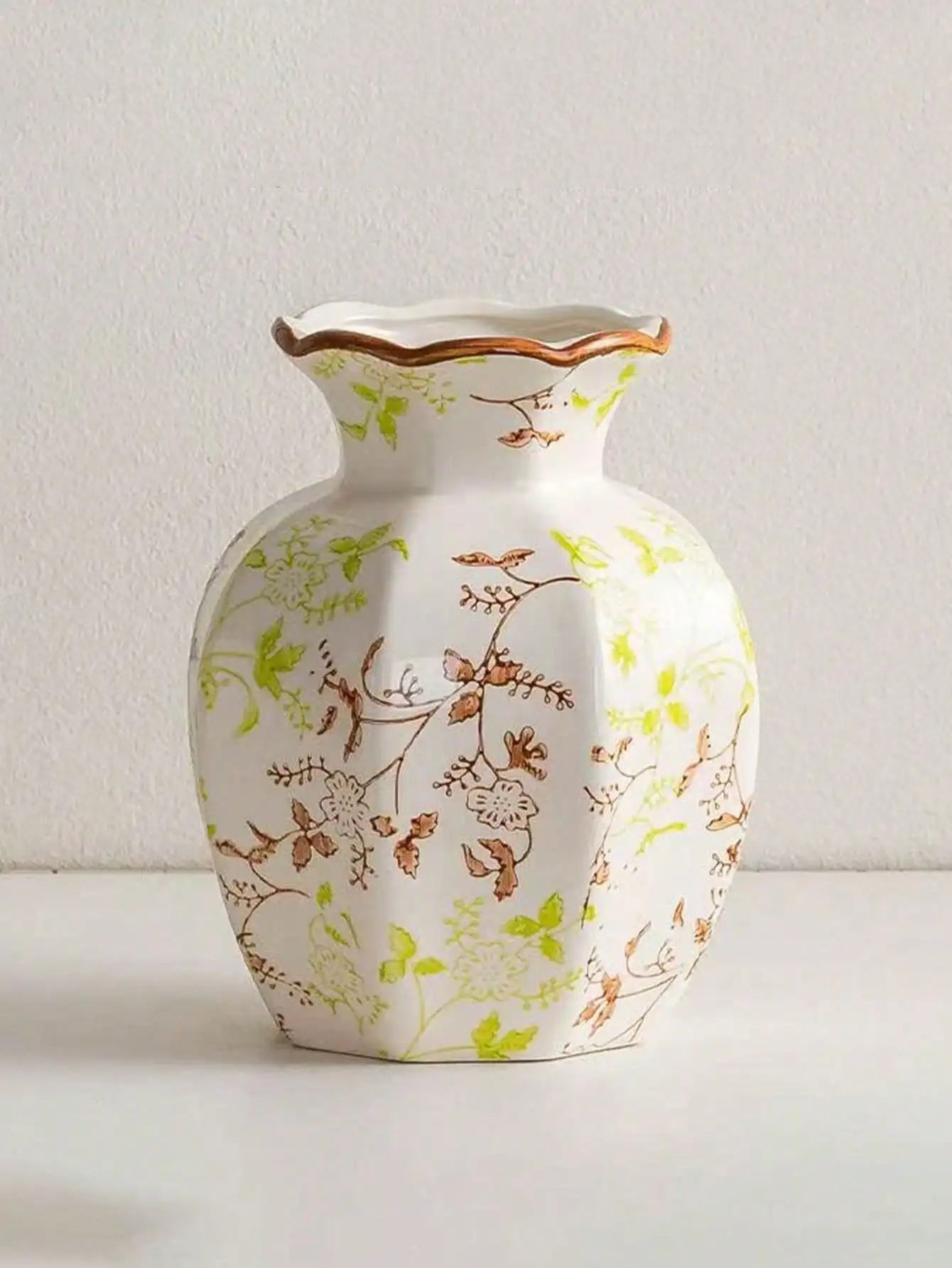 1 Pc Porcelain Retro Flower Vase
