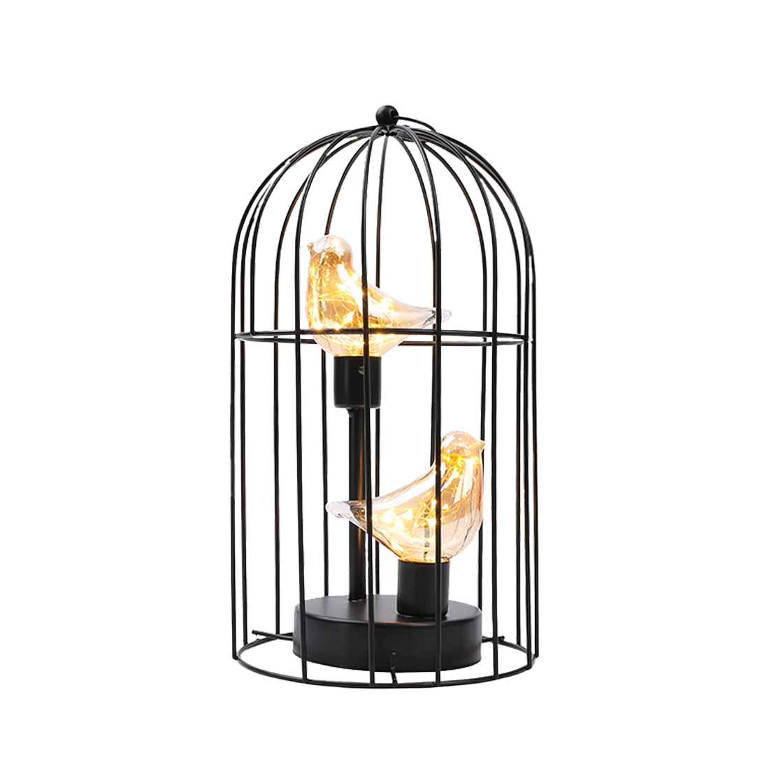 Birdcage Decorative Table Lamp Battery Operated Cordless