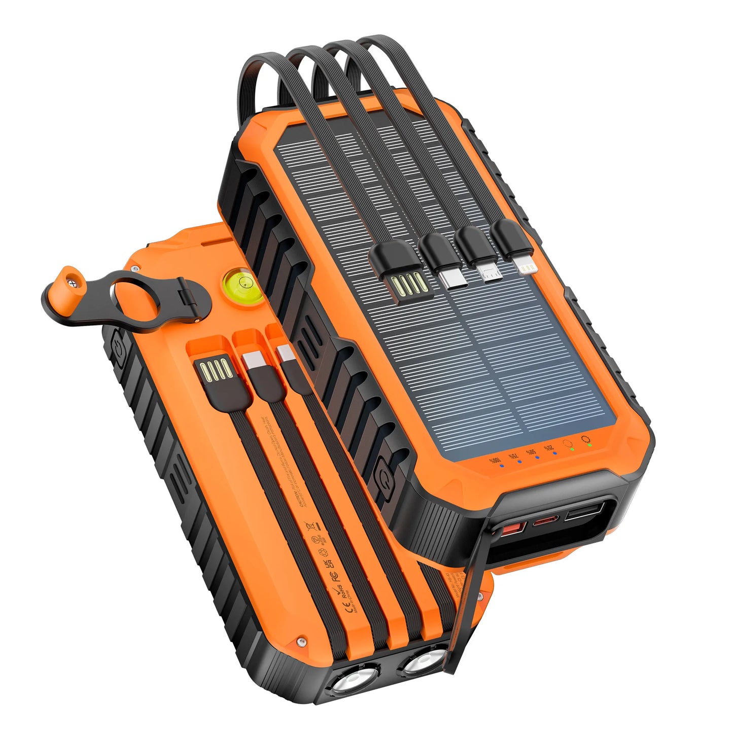 40000mAh Solar Power Bank with Hand Crank
