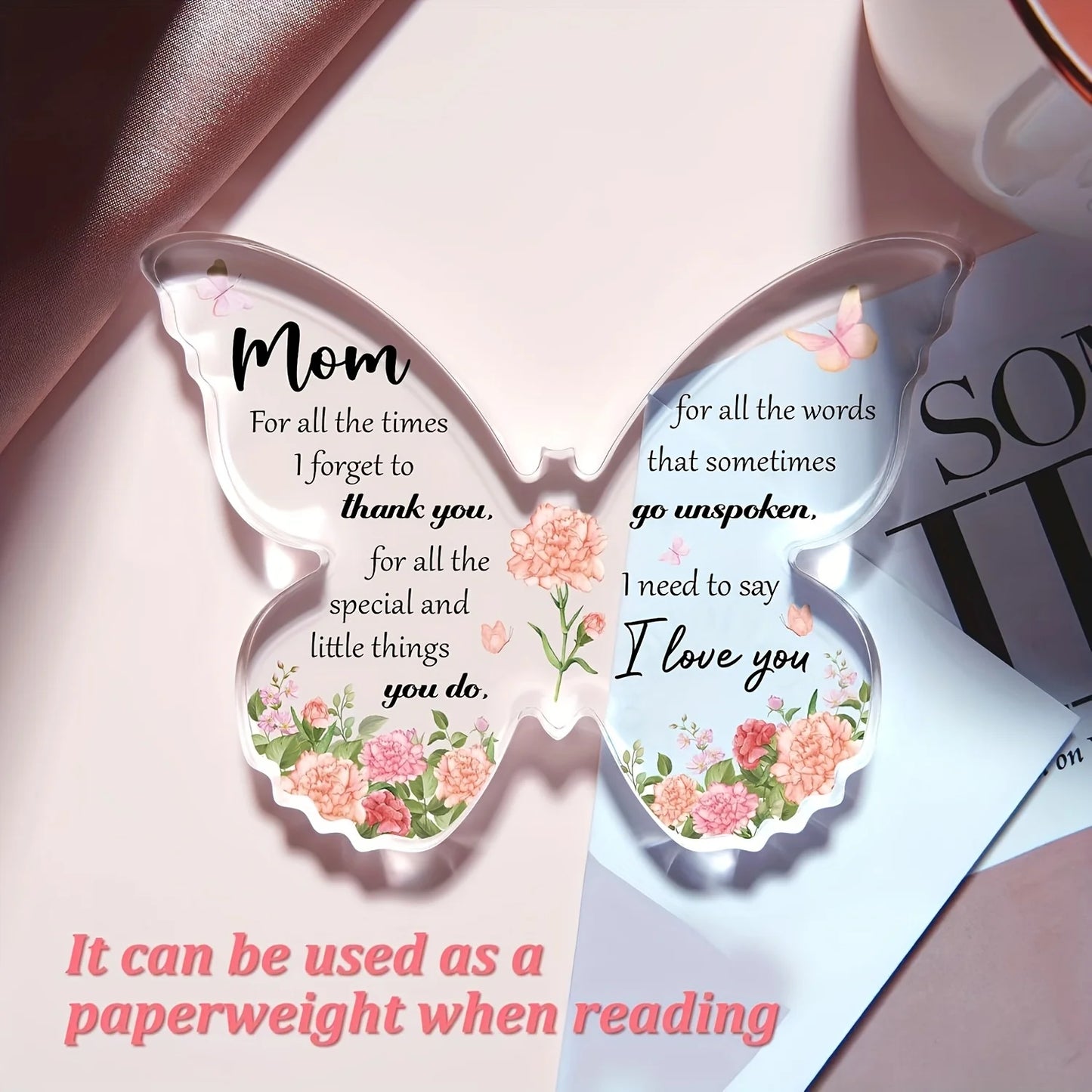Delicate Mom Birthday Gifts - Butterfly Acrylic Decorations