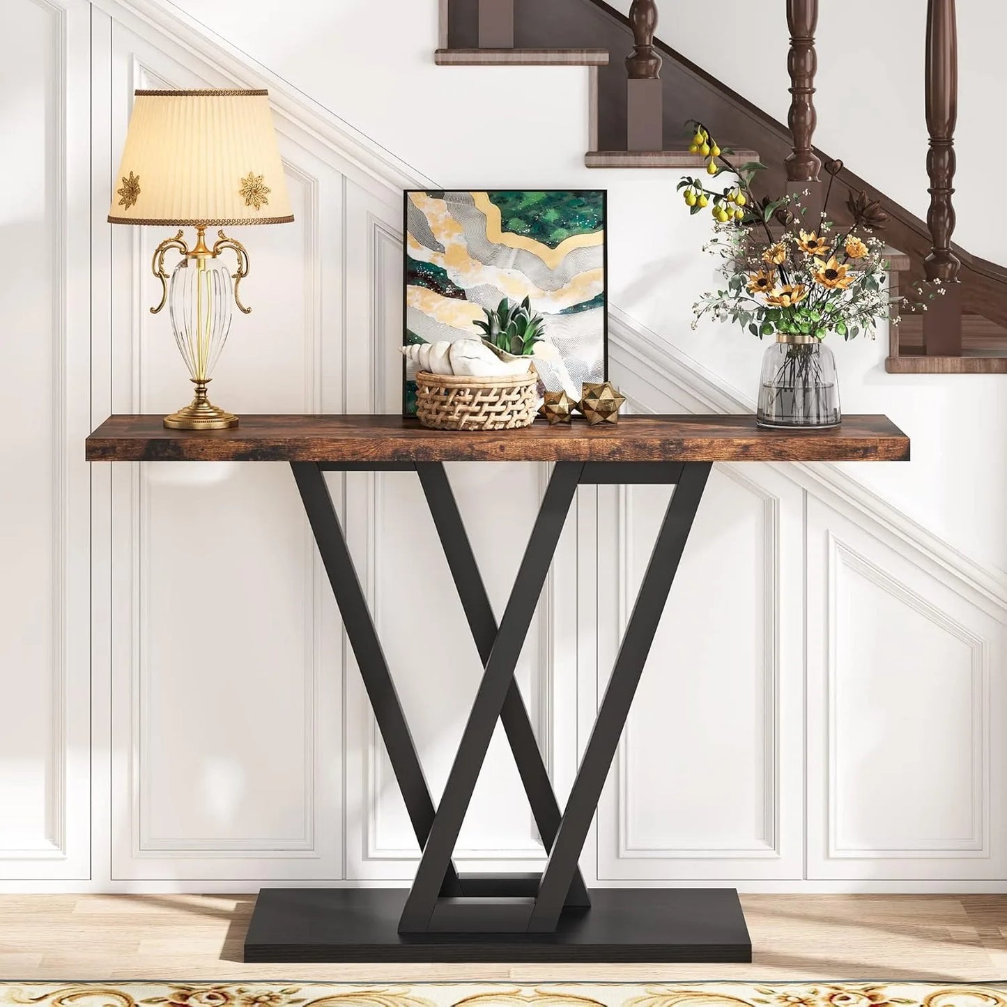 43-Inch Console Table for Entryway, Living Room