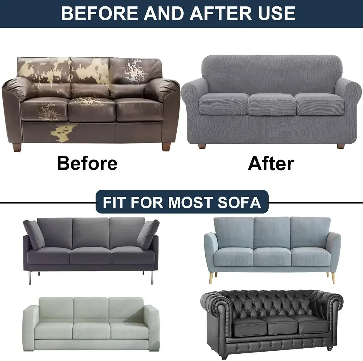 Elastic Jacquard Sofa Cover Cushion Furniture Protector