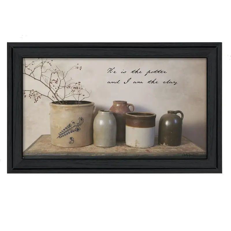 He is the Potter Framed Wall Art - Modern Home Decor Print