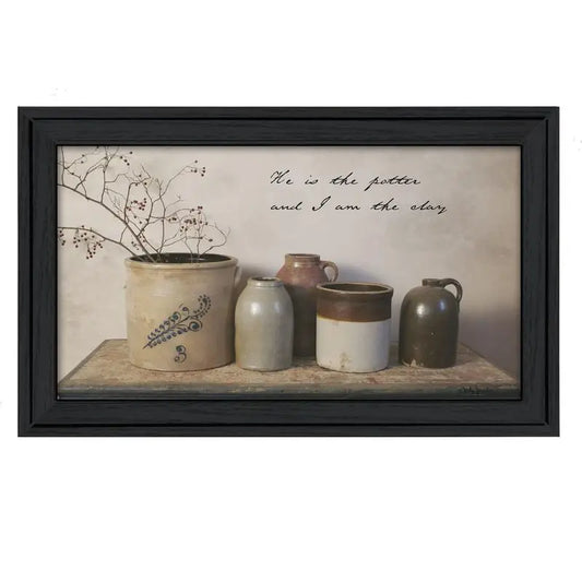 He is the Potter Framed Wall Art - Modern Home Decor Print