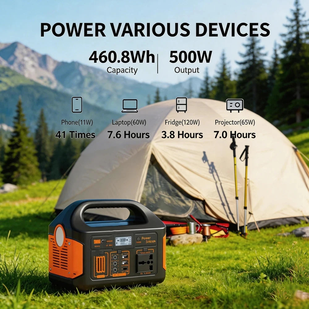 Portable Solar Generator for Home Camping Emergency Power