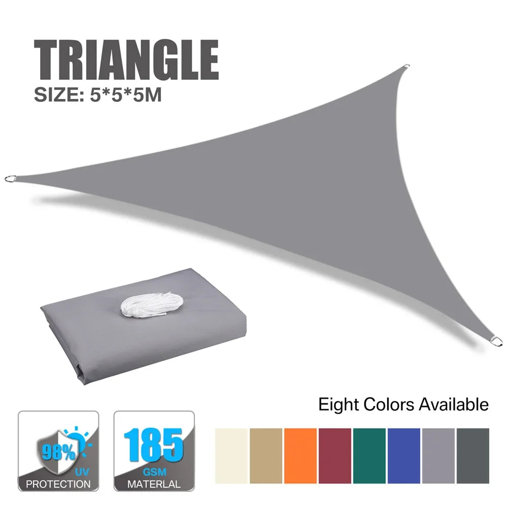 Waterproof Sun Shelter Sunshade Sail Cover Protection