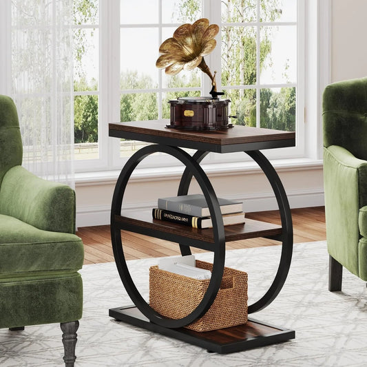 Sofa End Table, Slim Nightstand | Bedside Table