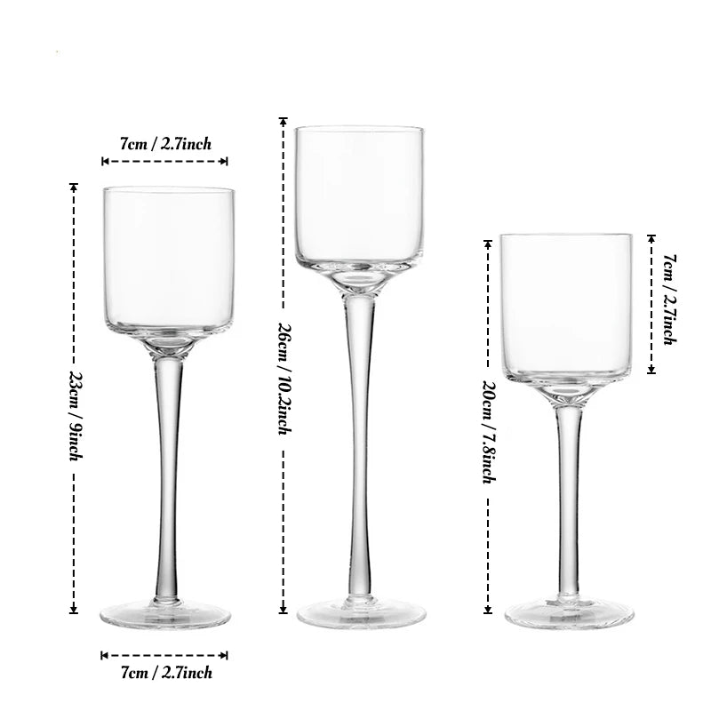 Portable Glass Tea Light Candle Holders