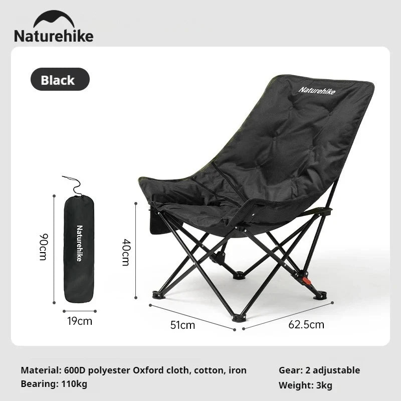 2-Position Adjustable Portable Folding Camping Chair