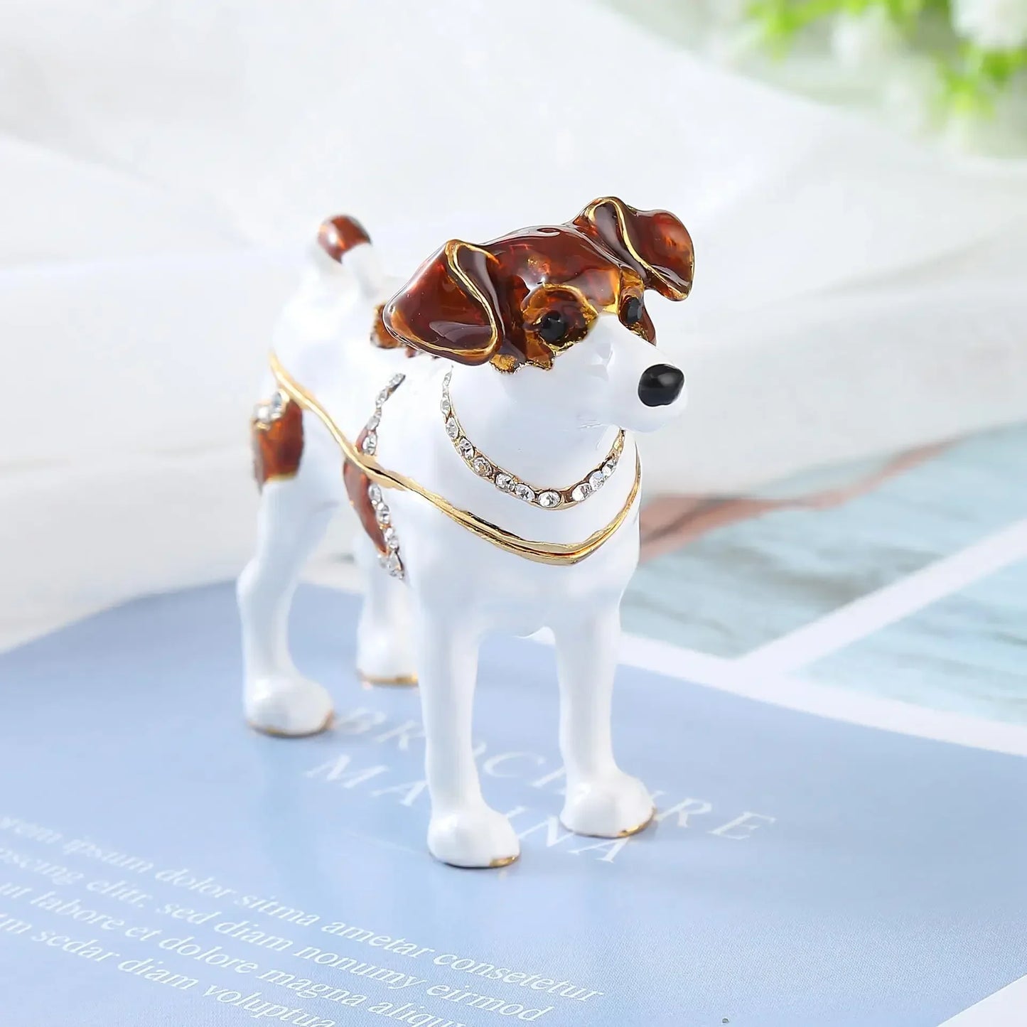Metal Crafts Jewelry Dog Alloy Jewelry Box