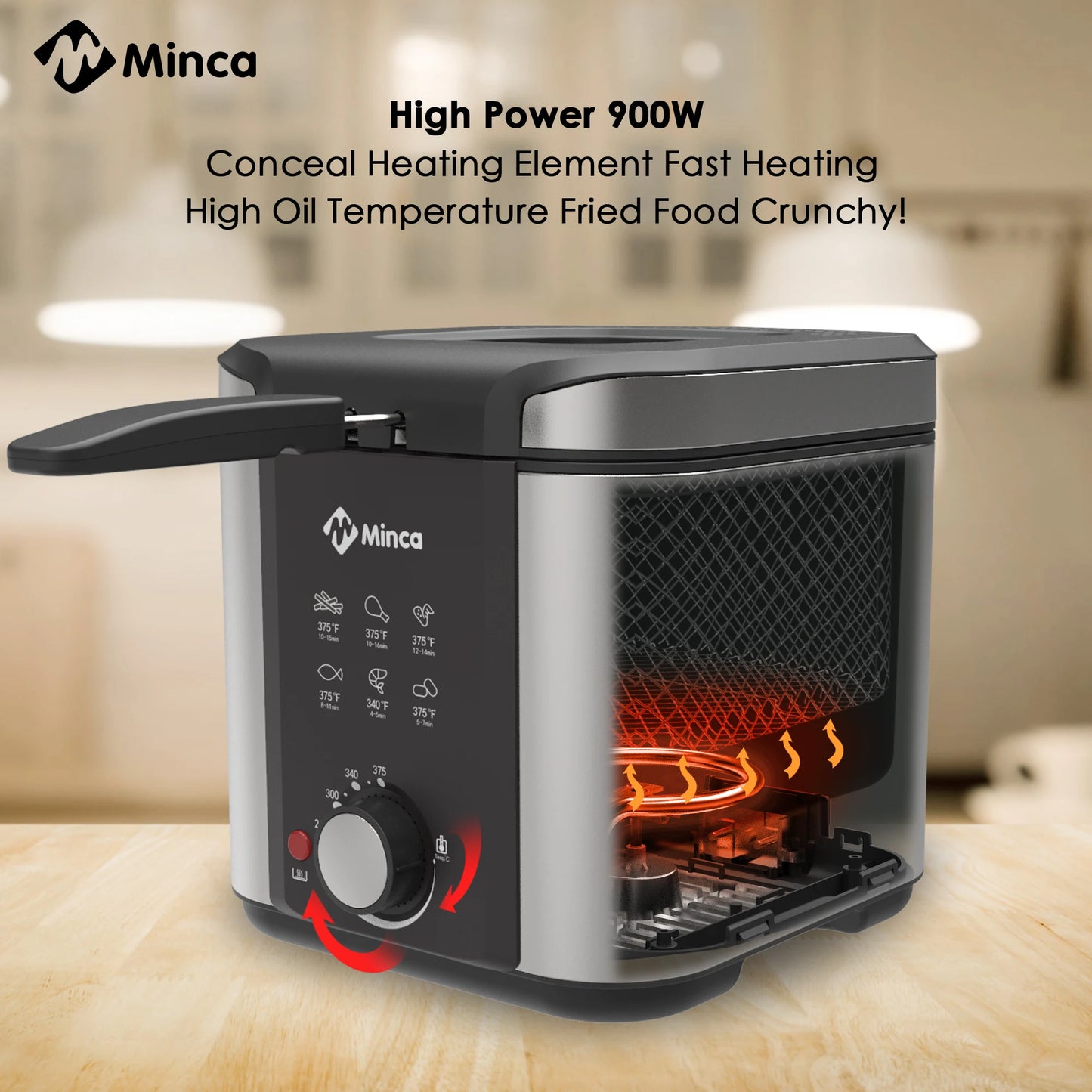 1.5L Electric Deep Fryer with Viewing Window