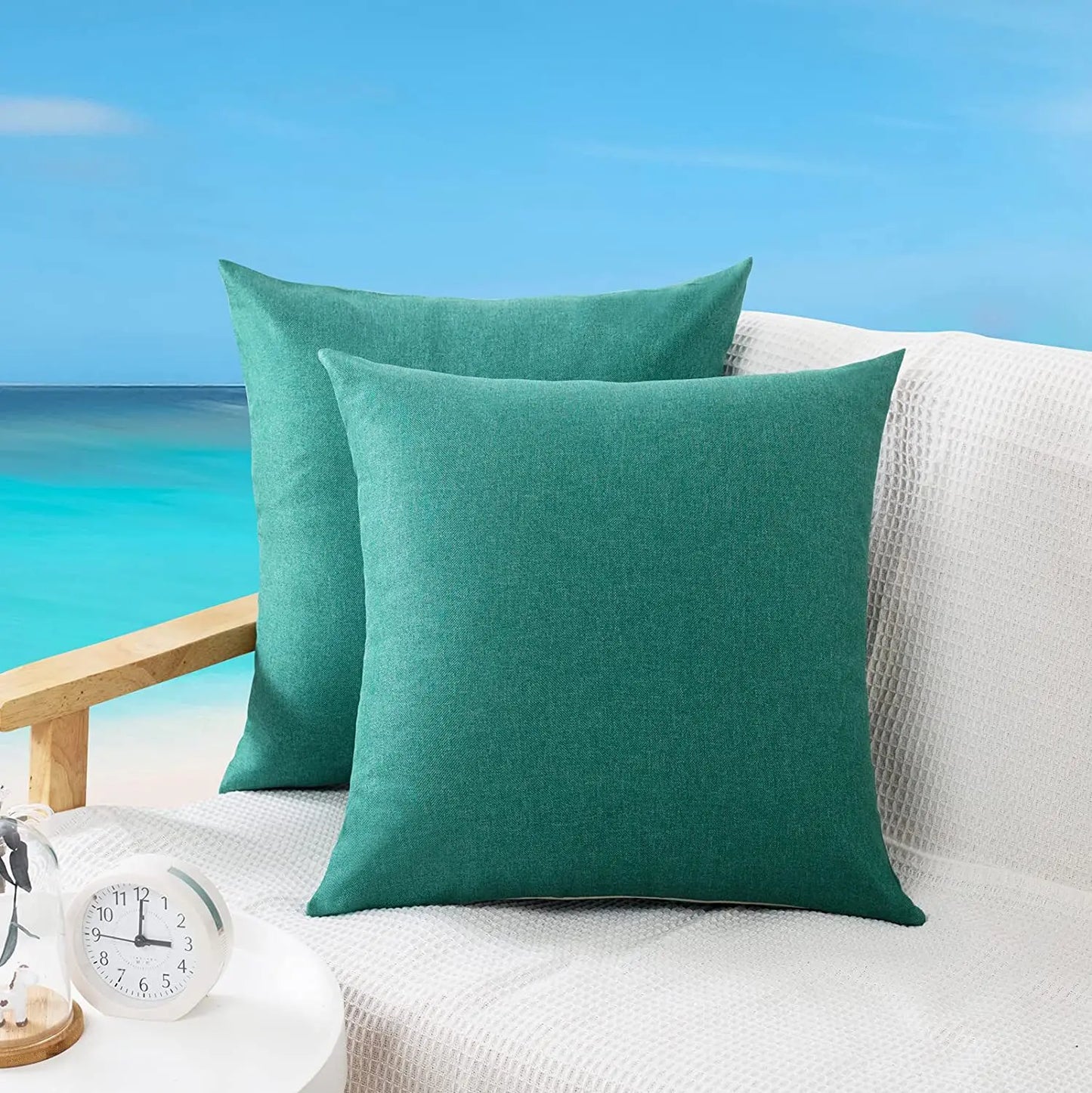 2pcs Garden Outdoor Cushion Cover Waterproof