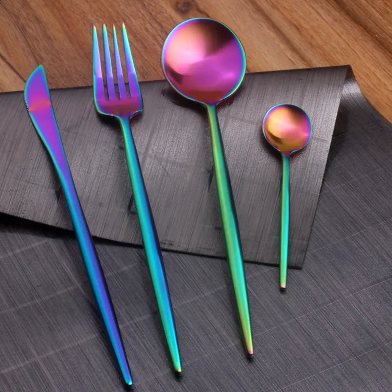 Gold Cutlery Stainless Steel Dinnerware Set