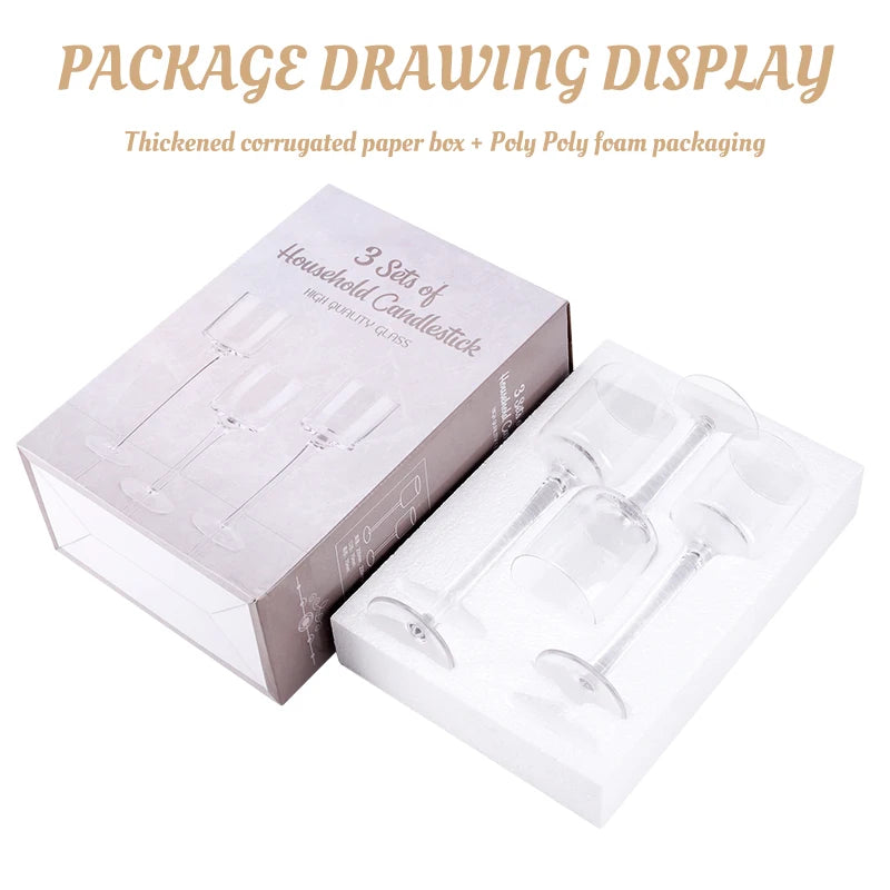 Portable Glass Tea Light Candle Holders
