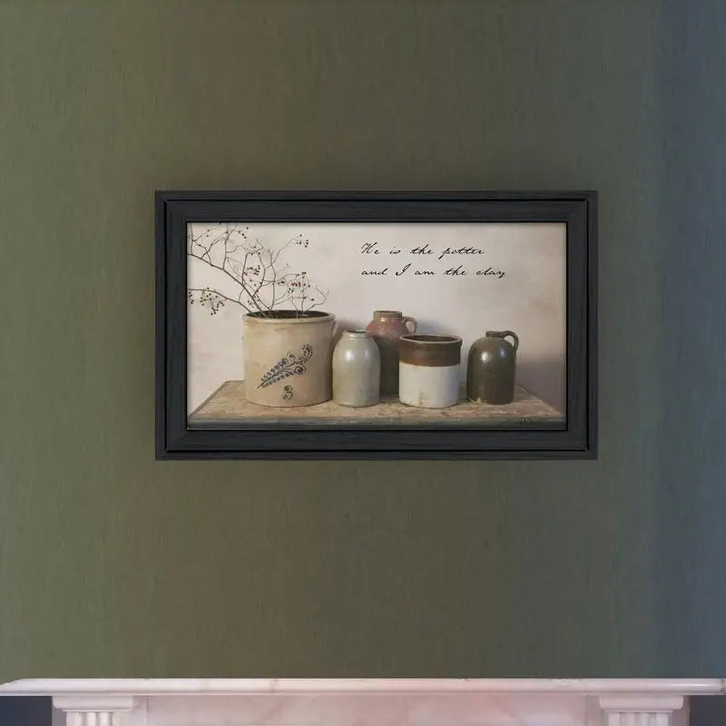 He is the Potter Framed Wall Art - Modern Home Decor Print