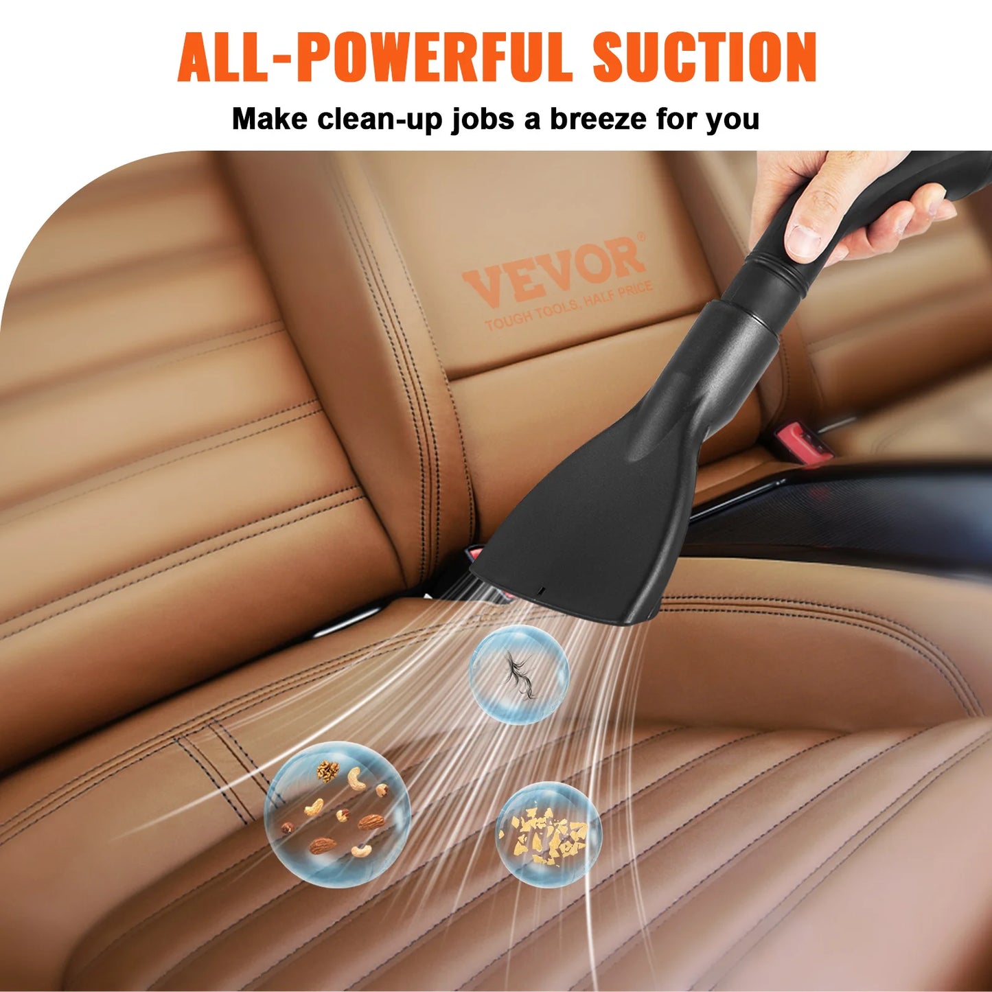 Portable Shop Vacuum with Blowing Function Attachment