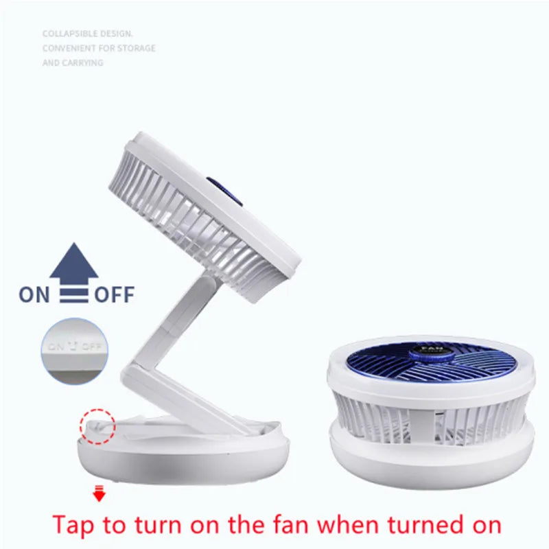 USB LED Light Foldable Table-Wall-Ceiling Fan