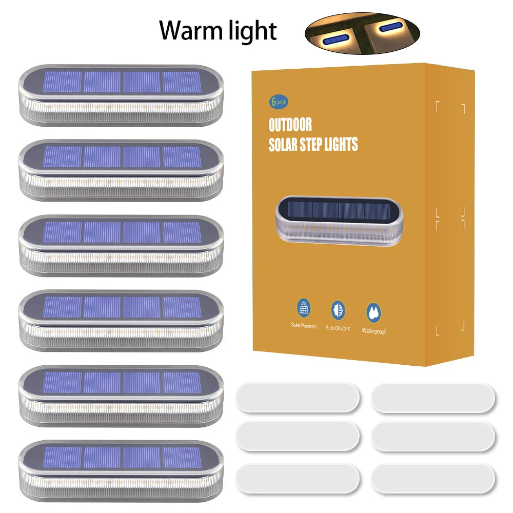 4Pk Waterproof Solar Auto On/Off Deck Lights