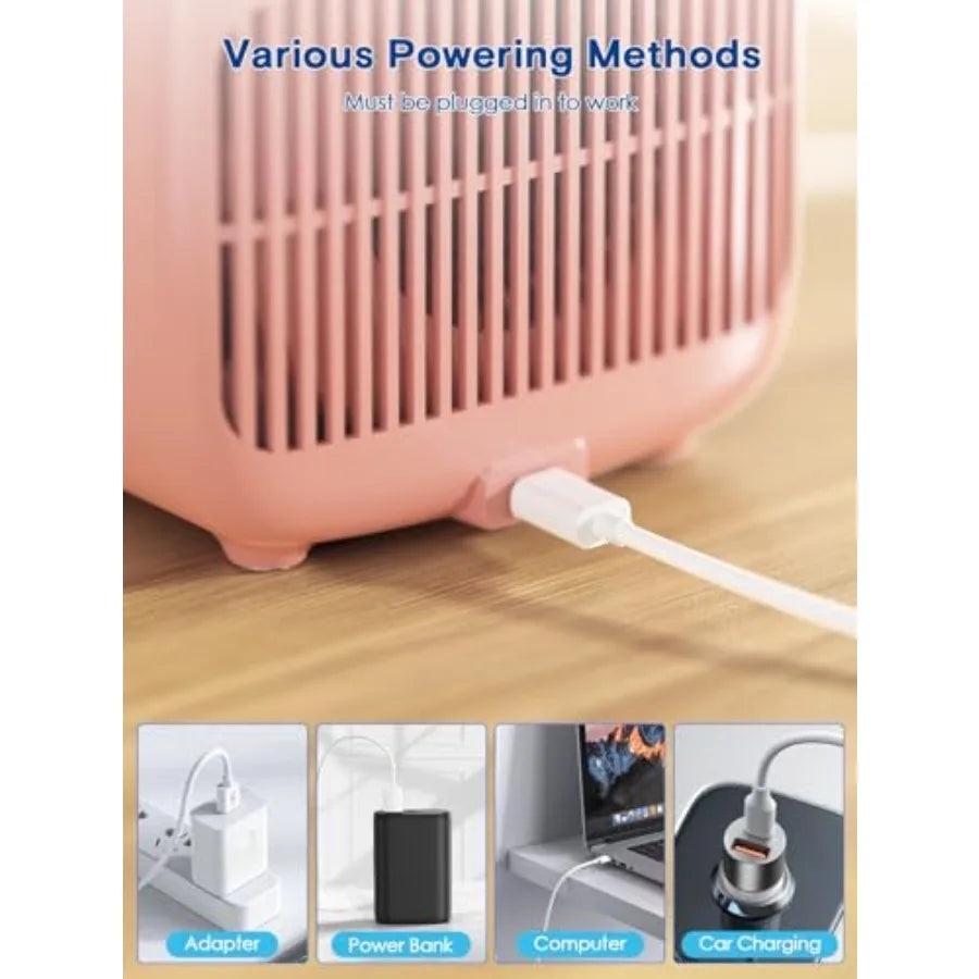 USB Bladeless Mini Table Fan for Home/Office