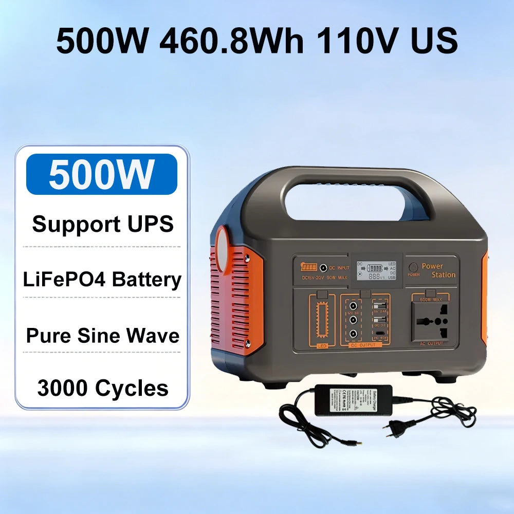 Portable Solar Generator for Home Camping Emergency Power
