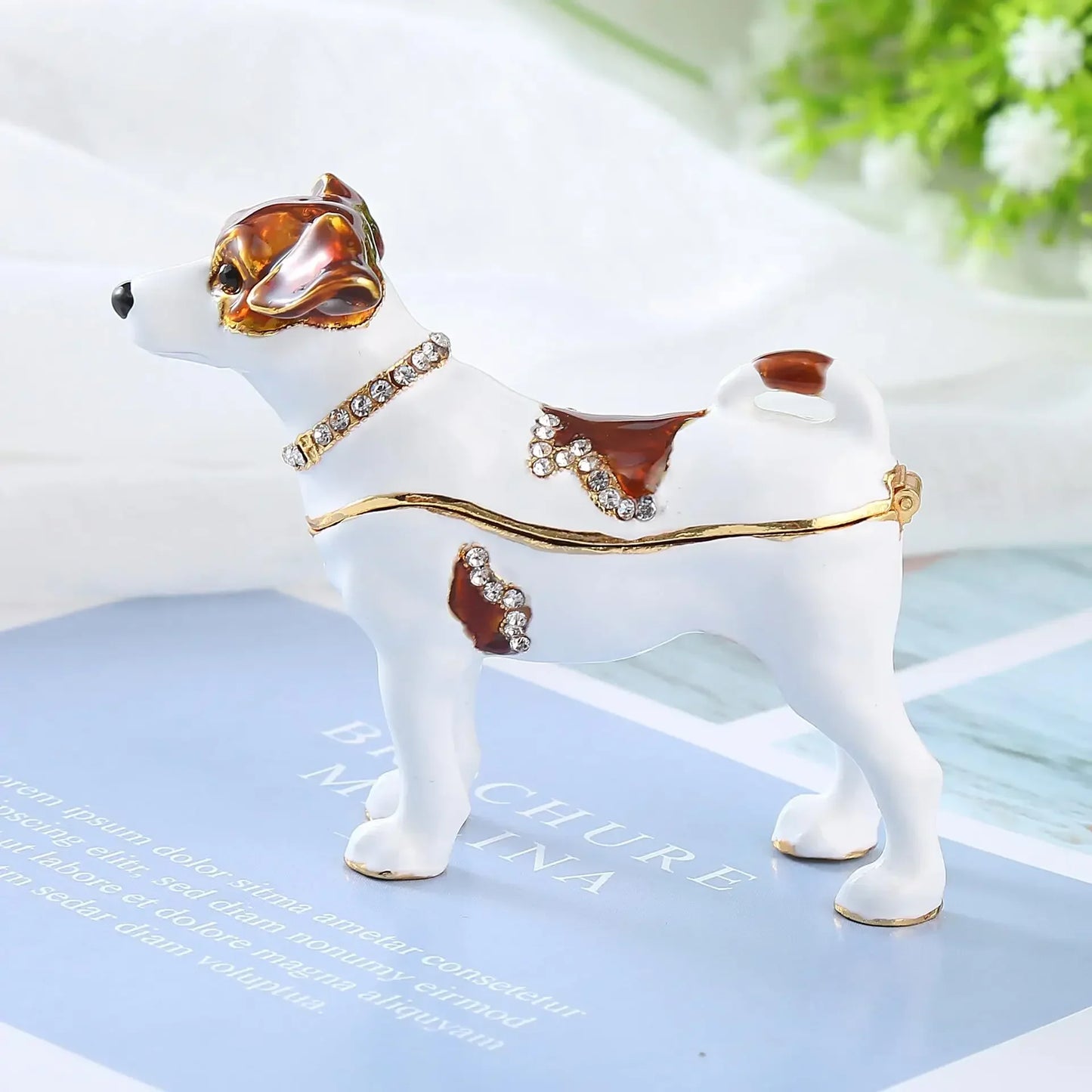 Metal Crafts Jewelry Dog Alloy Jewelry Box