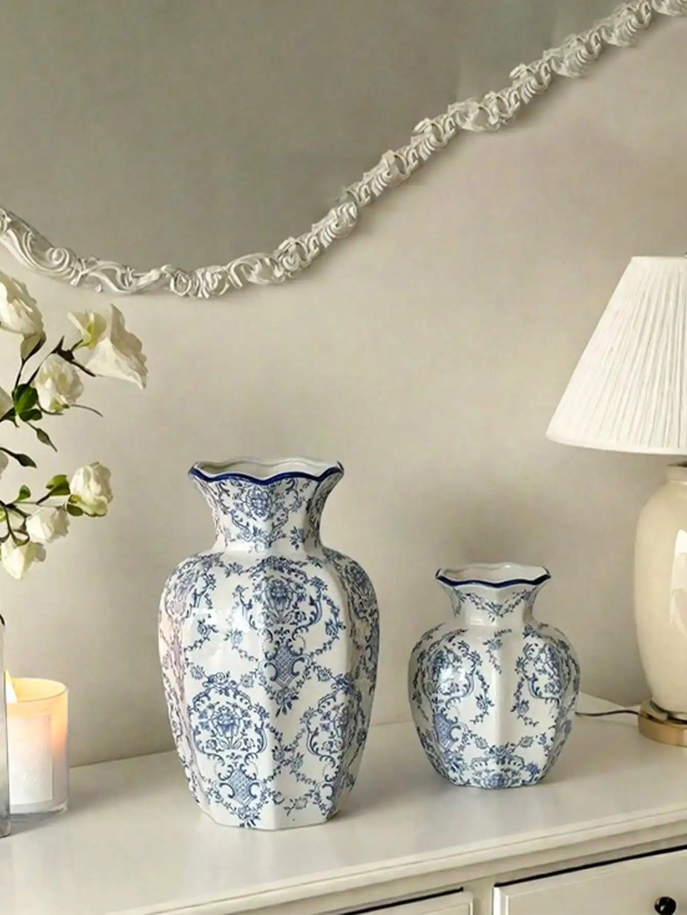 1 Pc Porcelain Retro Flower Vase