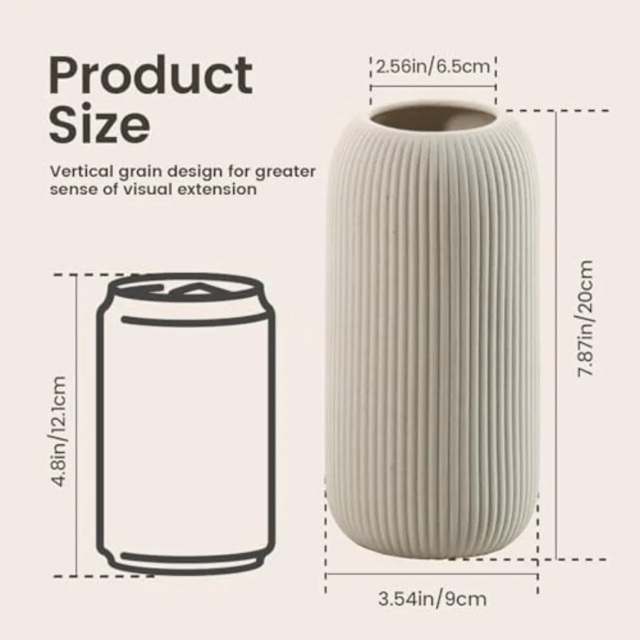 Bohemian Ceramic Vase - for Pampas Grass