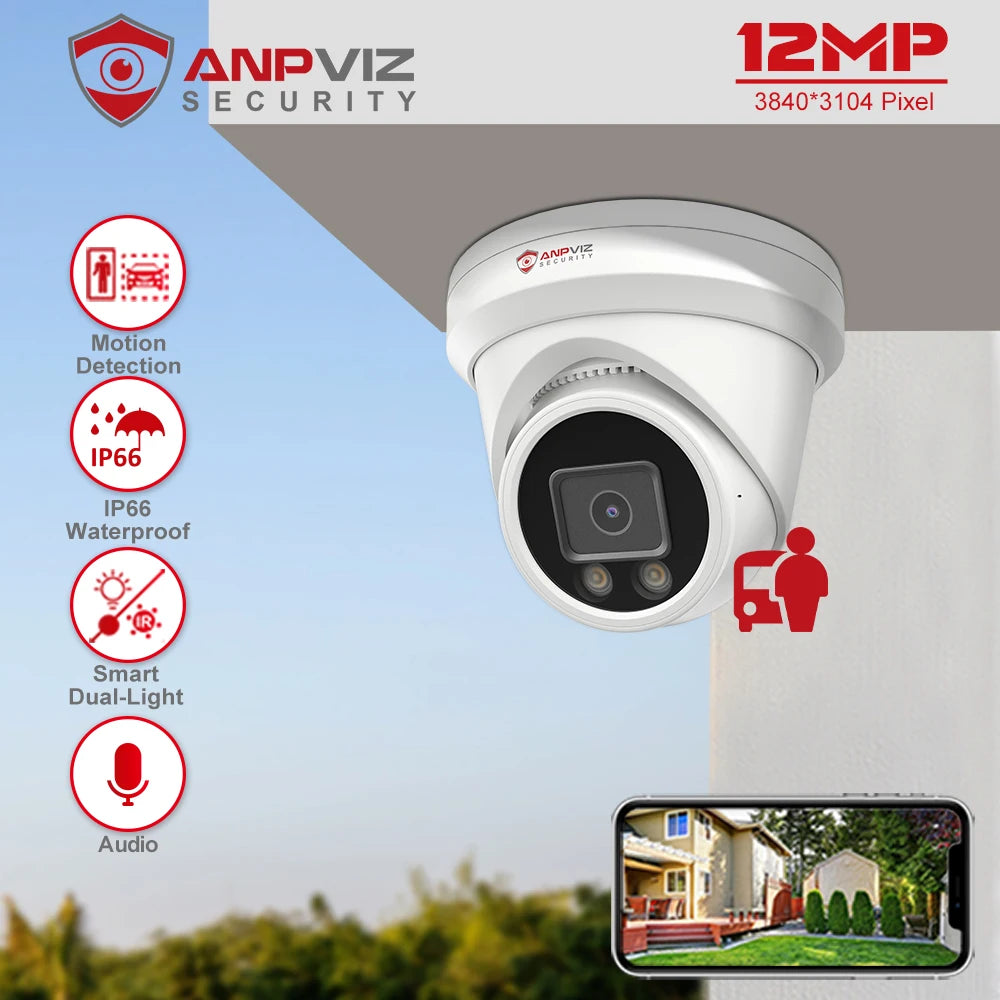 Outdoor Smart Dual Light ColorVU CCTV Video