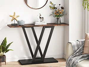 43-Inch Console Table for Entryway, Living Room