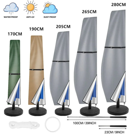 Patio Umbrella Cover Waterproof Outdoor Anti-UV Cantilever