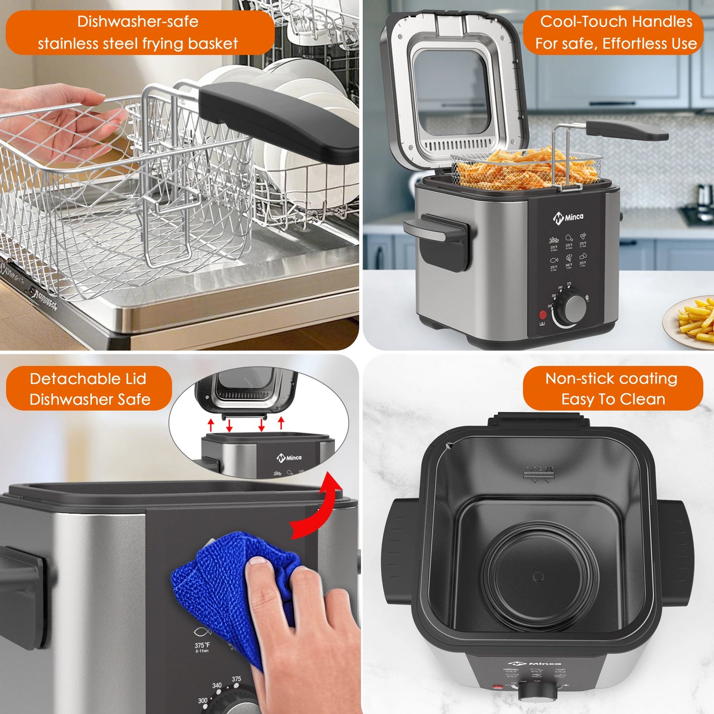 1.5L Electric Deep Fryer with Viewing Window