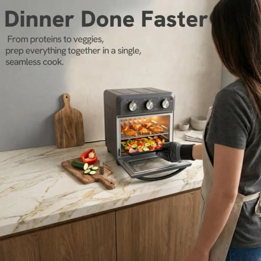 Retro Air Fryer Toaster Oven Combo