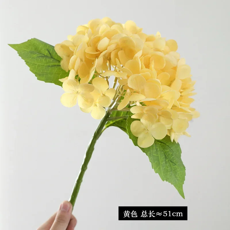 Artificial Real Touch Hydrangea Faux Flowers Bouquet