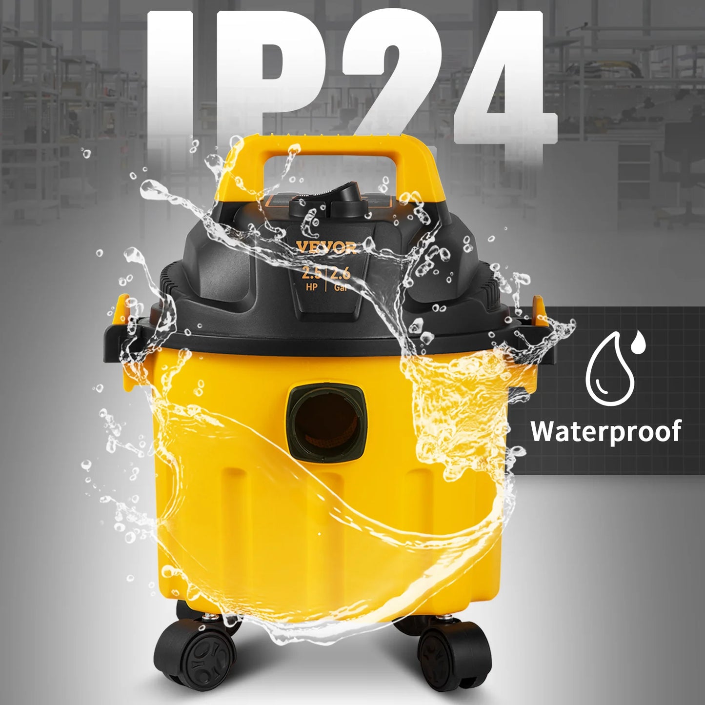Portable Shop Vacuum with Blowing Function Attachment