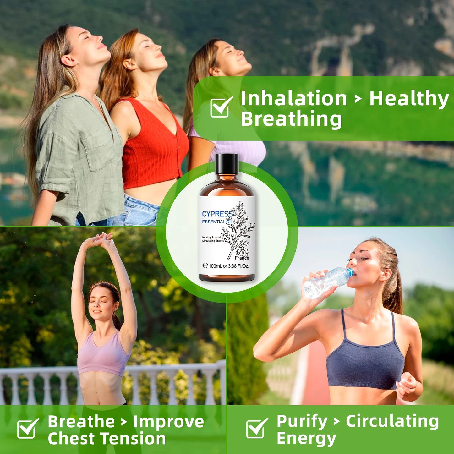 Essential Oils 100% Pure Nature Aromatherapy, Diffuser